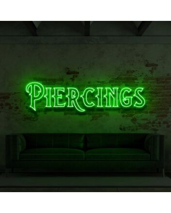Piercings For Tattoo Studio Neon Sign for Tattoo Studios