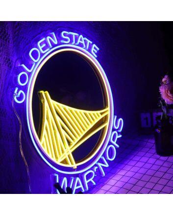 Warriors Neon Sign for Sports Fans