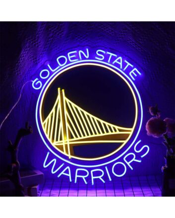 Warriors Neon Sign for Sports Fans