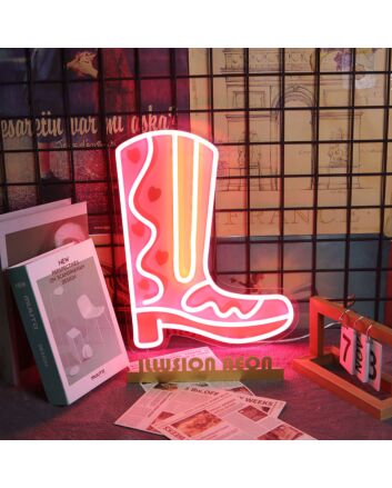 Cowboy Boost Neon Sign for Western and Rustic Decor