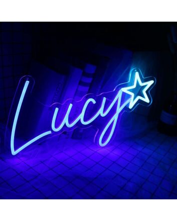 Lucy Neon Sign for Personalized and Whimsical Decor