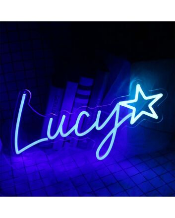 Lucy Neon Sign for Personalized and Whimsical Decor