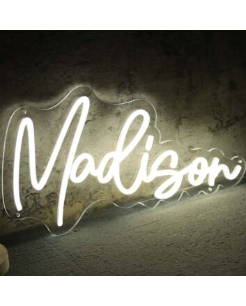 Madison Neon Name Sign for Personalized Decor