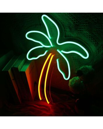 Coconut Tree LED Neon Sign for Tropical and Relaxing Decor