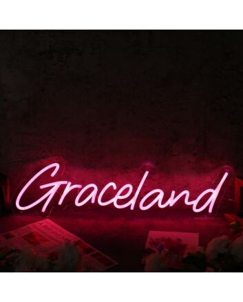 Graceland Red Neon Sign for Music Lovers