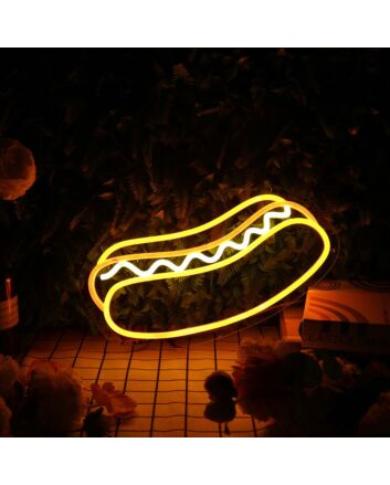 Hot Dog Custom Neon Sign for Food Lovers and Restaurants