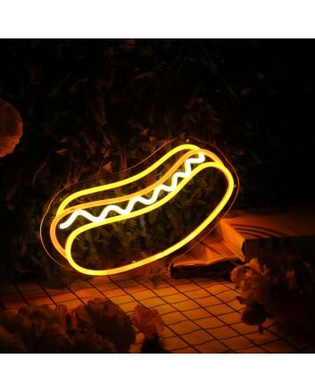 Hot Dog Custom Neon Sign for Food Lovers and Restaurants
