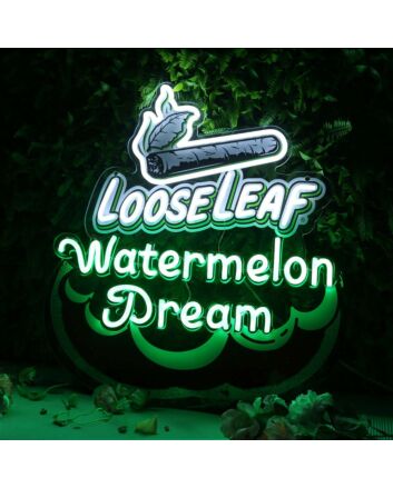 LooseLeaf Watermelon Dream Custom Neon Sign for Fun and Whimsical Spaces