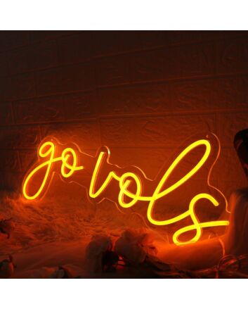 Go Vols Orange Neon Sign for Sports Fans