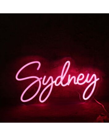 Sydney Red LED Neon Sign for Personalized Decor