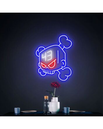 Ken Block 43 Skull Neon Sign Art Neon Light Wall Decor Aesthetic Gifts for Car Enthusiasts