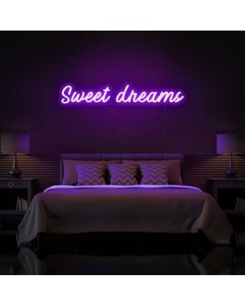 Sweet Dreams Neon Sign for Peaceful and Relaxing Bedrooms