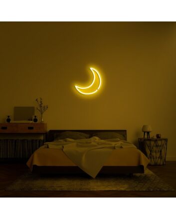 Moon Neon Sign for Peaceful and Relaxing Spaces