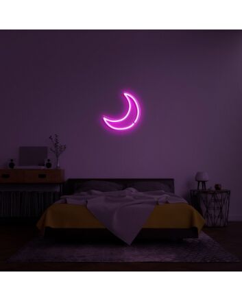 Moon Neon Sign for Peaceful and Relaxing Spaces