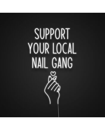 Nail Salon Neon Sign for Beauty and Personal Care Spaces