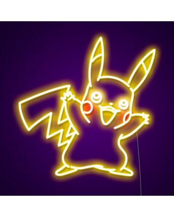 Pikachu Neon Sign for Anime Fans and Fun Spaces