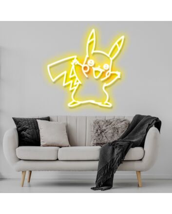 Pikachu Neon Sign for Anime Fans and Fun Spaces