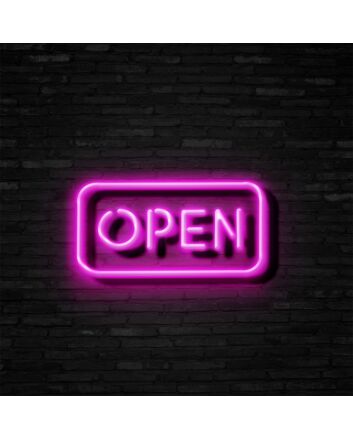 Open Neon Sign for Businesses and Shops