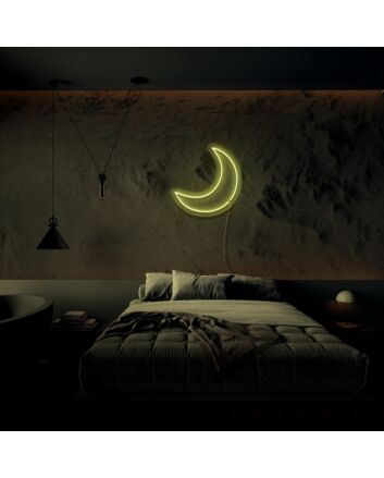 Moon Neon Sign for Peaceful and Relaxing Spaces