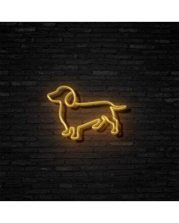 Dachshund Neon Sign for Dog Lovers and Pet Spaces
