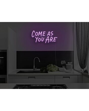 Come As You Are Neon Sign for Welcoming and Inclusive Spaces