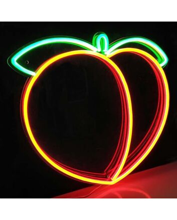 Peach Neon Sign for Fun and Whimsical Decor