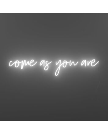 Come As You Are Neon Sign for Welcoming and Inclusive Spaces