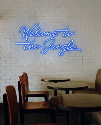 Welcome To The Jungle Neon Sign for Adventurous and Fun Spaces
