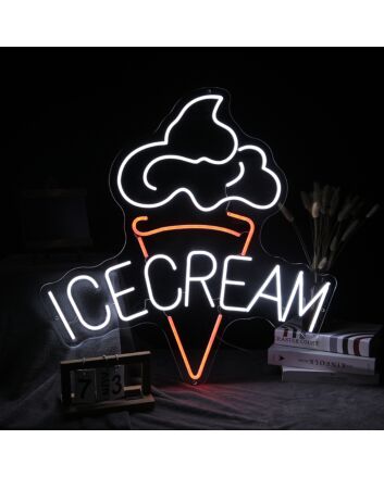 Ice Cream Neon Sign for Sweet and Fun Spaces