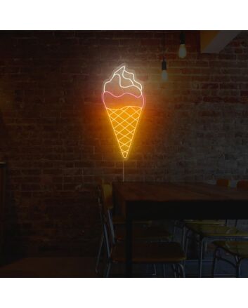 Ice Cream Neon Sign for Sweet and Fun Spaces