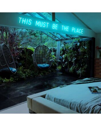 This Must Be The Place Neon Sign for Positive and Fun Spaces