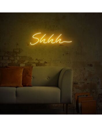 Shhh Keep Quiet Neon Sign for Quiet and Relaxation Spaces