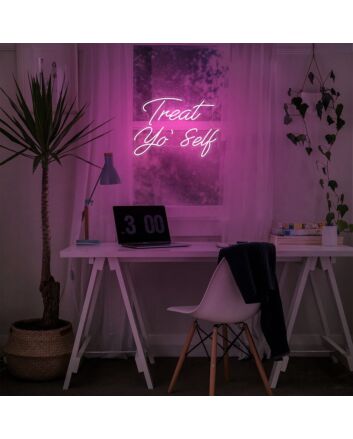 Treat Yo Self Neon Sign for Fun and Encouraging Spaces