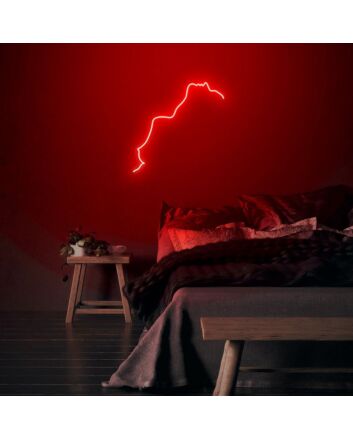 Sexy Lady Girl Minimalist Art Neon Sign for Artistic and Bold Spaces