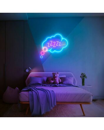 Zzzz Sleep Good Night Neon Sign for Relaxation and Positive Spaces