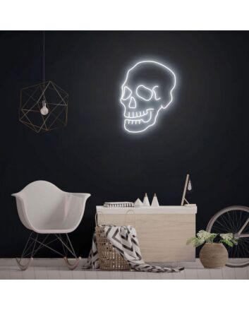 Skull Neon Sign perfect for a Halloween-themed room