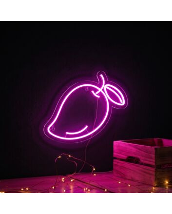 &#39;Mango&#39; neon sign