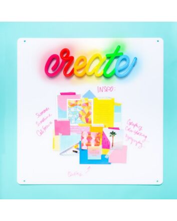 Create Dry Erase Board Set Neon Sign perfect for creative office spaces