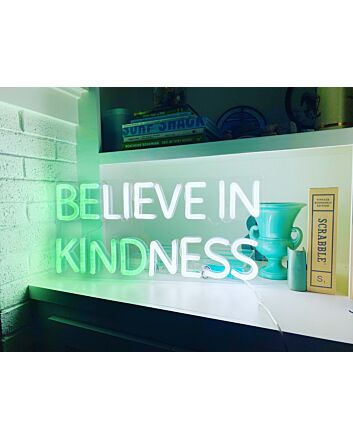Believe In Kindness Neon Sign adds positivity to any space
