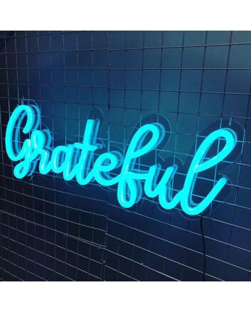 Grateful Neon Sign adds a thankful touch to home decor