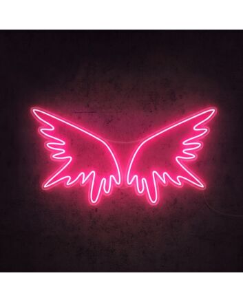 Angel Wings Neon Sign adds a heavenly touch to any room