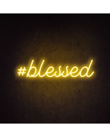 Blessed Neon Sign adds a spiritual touch to any space