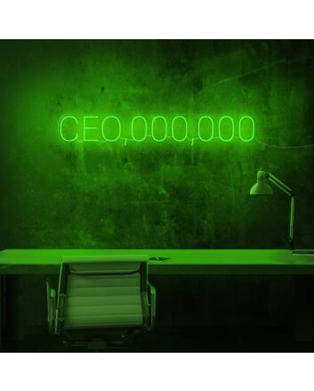 Ceo Neon Sign V3 adds a powerful touch to office decor