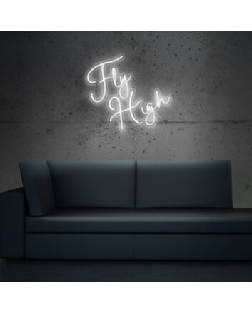 Fly High Neon Sign ideal for adventurous and aspirational decor