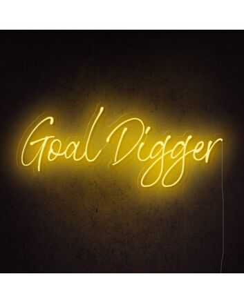 Goal Digger Neon Sign perfect for ambitious spaces