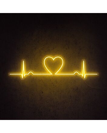 Love Beat Neon Sign for romantic and loving settings