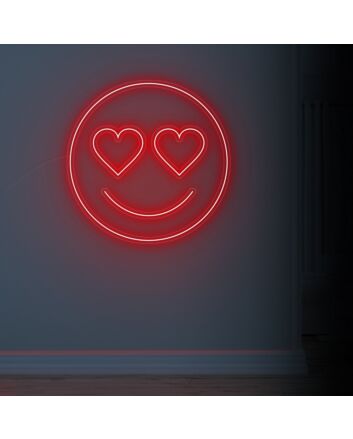 Love Eyes Neon Sign for artistic and romantic decor