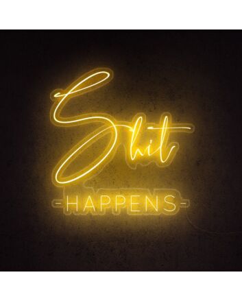 Sht Happens Neon Sign adds humor to any room