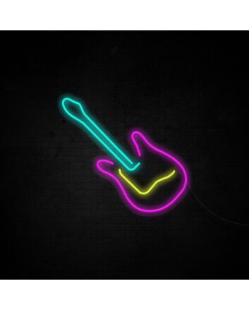Guitar Neon Sign ideal for music lovers