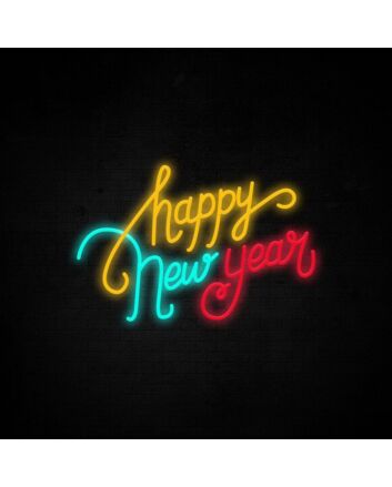 Happy New Year Neon Sign perfect for New Year celebrations